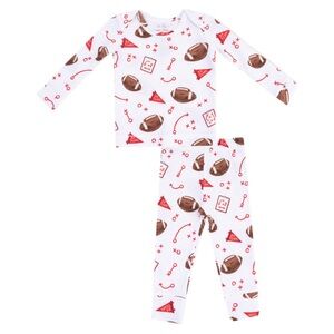 Angel Dear Angel Dear Loungewear Set - Touchdown Time Red